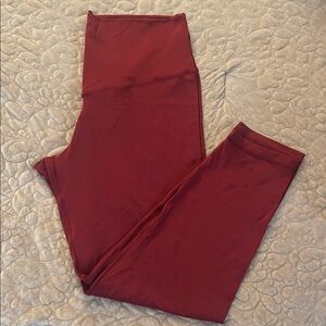 Aerie High-Waisted Burgundy Leggings